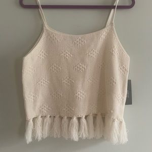 Lulu’s fringe crop top